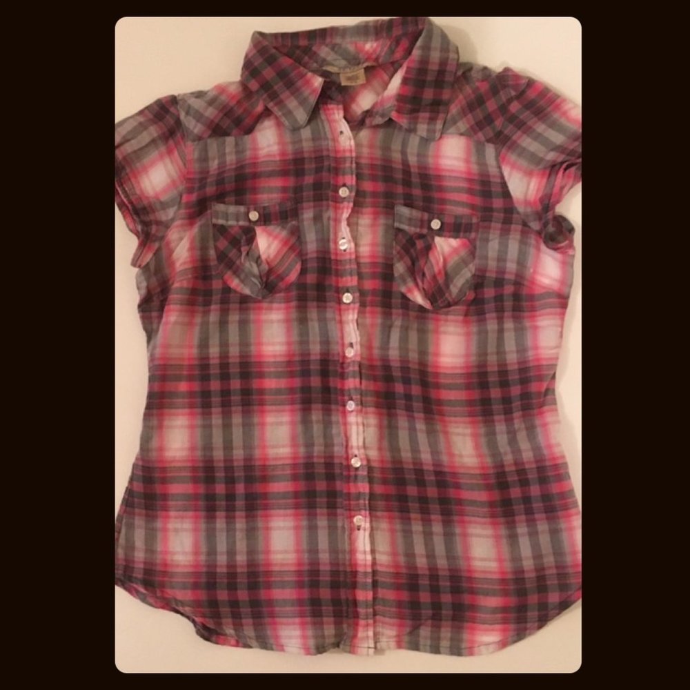 Arizona Jean Company Sleeveless Flannel
